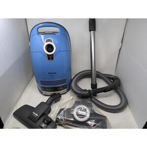 Miele SGFE0 Complete C3  Canister Vacuum Cleaner Baby Blue-All Attachments